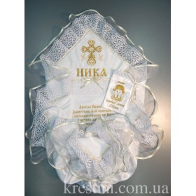 Махровая крыжма с молитвой Ангелу-Хранителю "Ника"